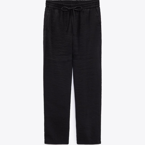 Zara Flowy Ankle Pants - Picture 1 of 2